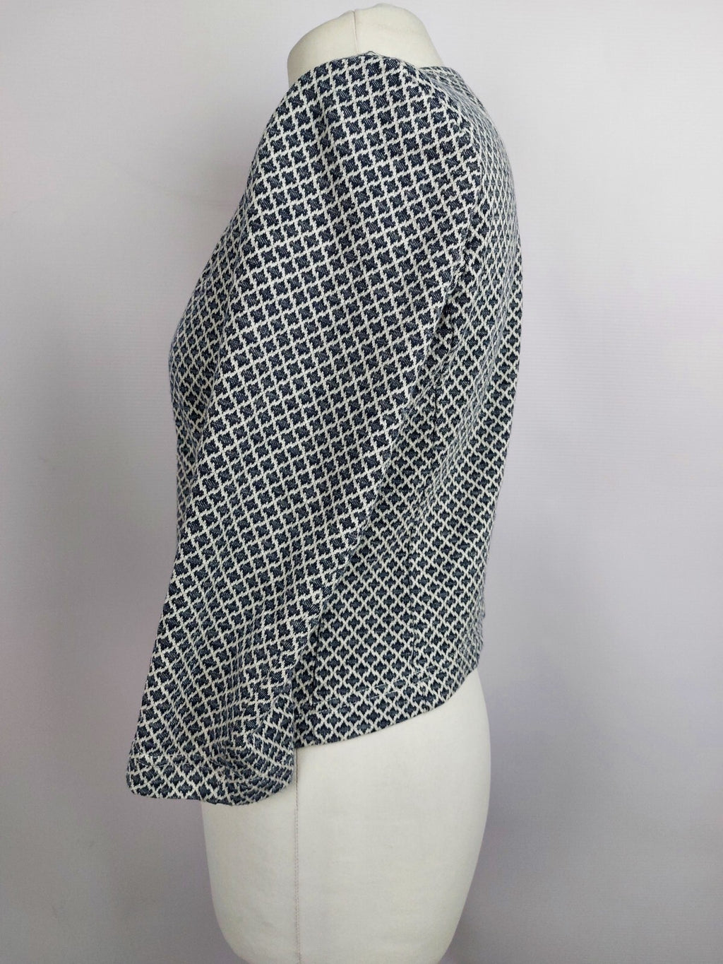 EK4480 Damen Strickjacke von Opus, blau-weiß, Gr.363