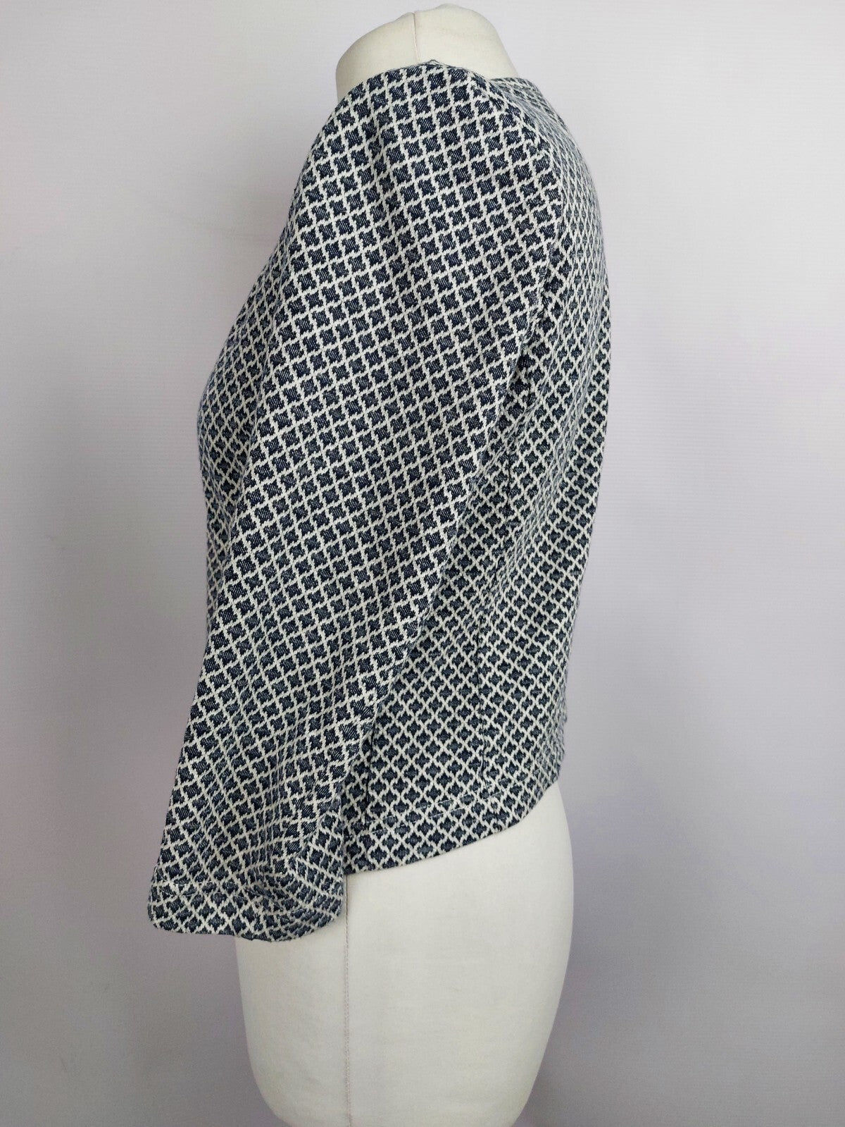 EK4480 Damen Strickjacke von Opus, blau-weiß, Gr.363