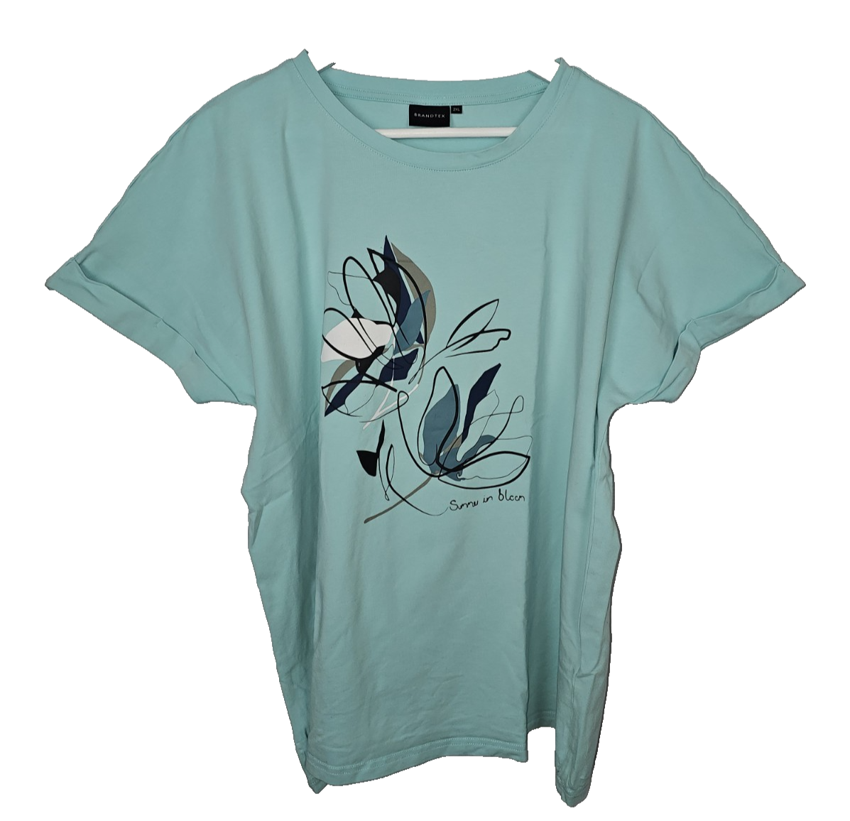 EK8647 Damen Tshirt von Brandtex, Türkis, Gr. 2XL0