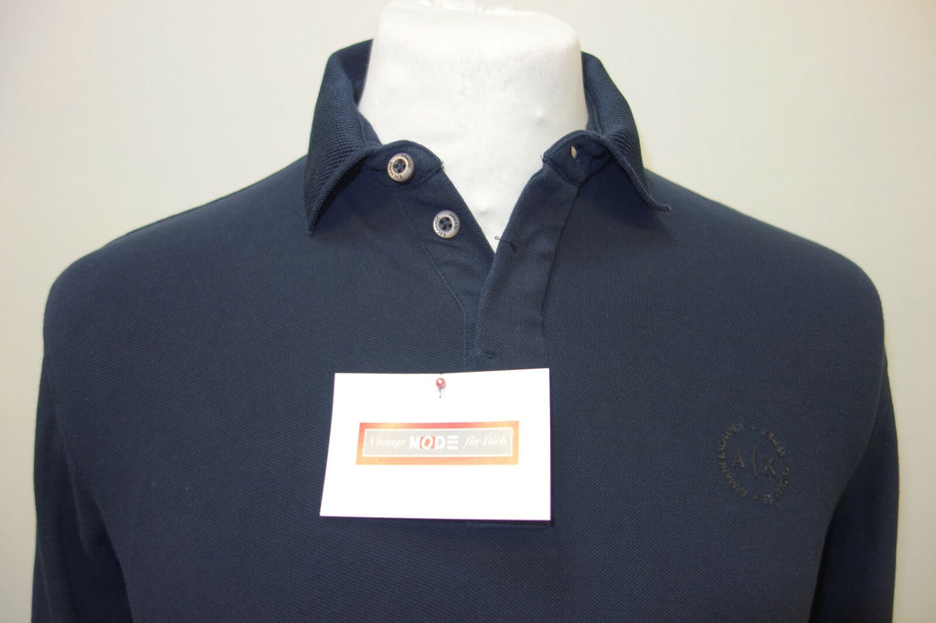 EK0708 Herren Poloshirt von Armani Exchange, schwarz, S1
