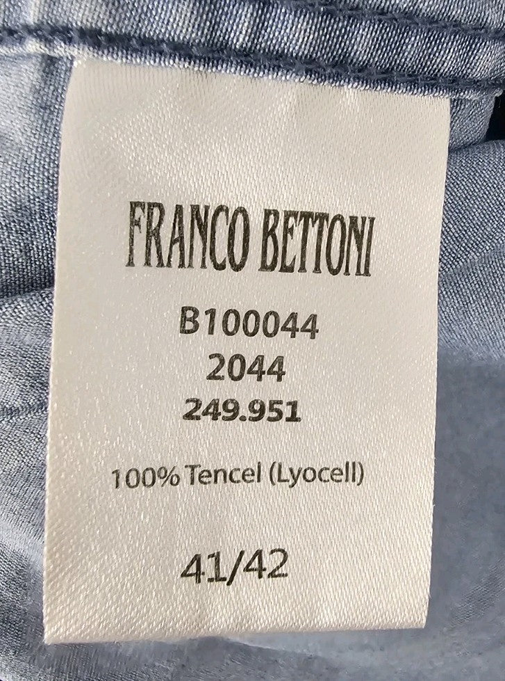 EK9669 Herren Hemd von Franco Bettoni, blau, Gr.41/423