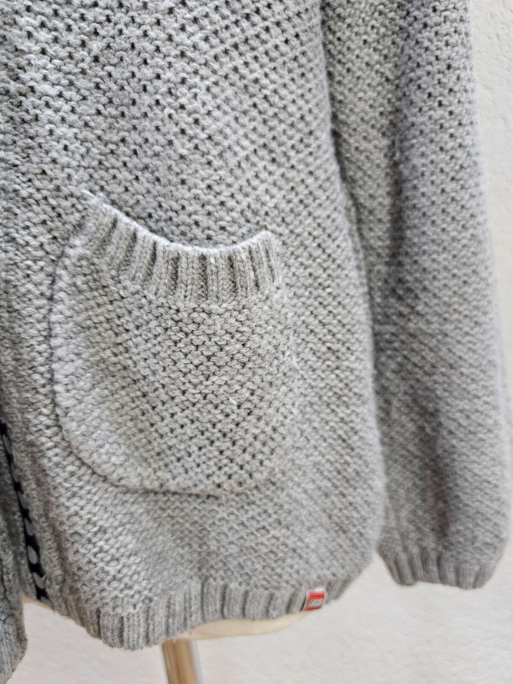 EK5975 Mädchen Strickjacke von Lego, grau, Gr. 1283