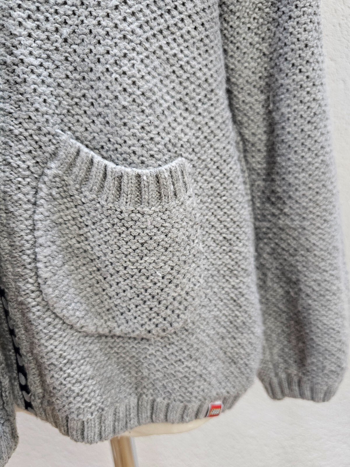 EK5975 Mädchen Strickjacke von Lego, grau, Gr. 1283