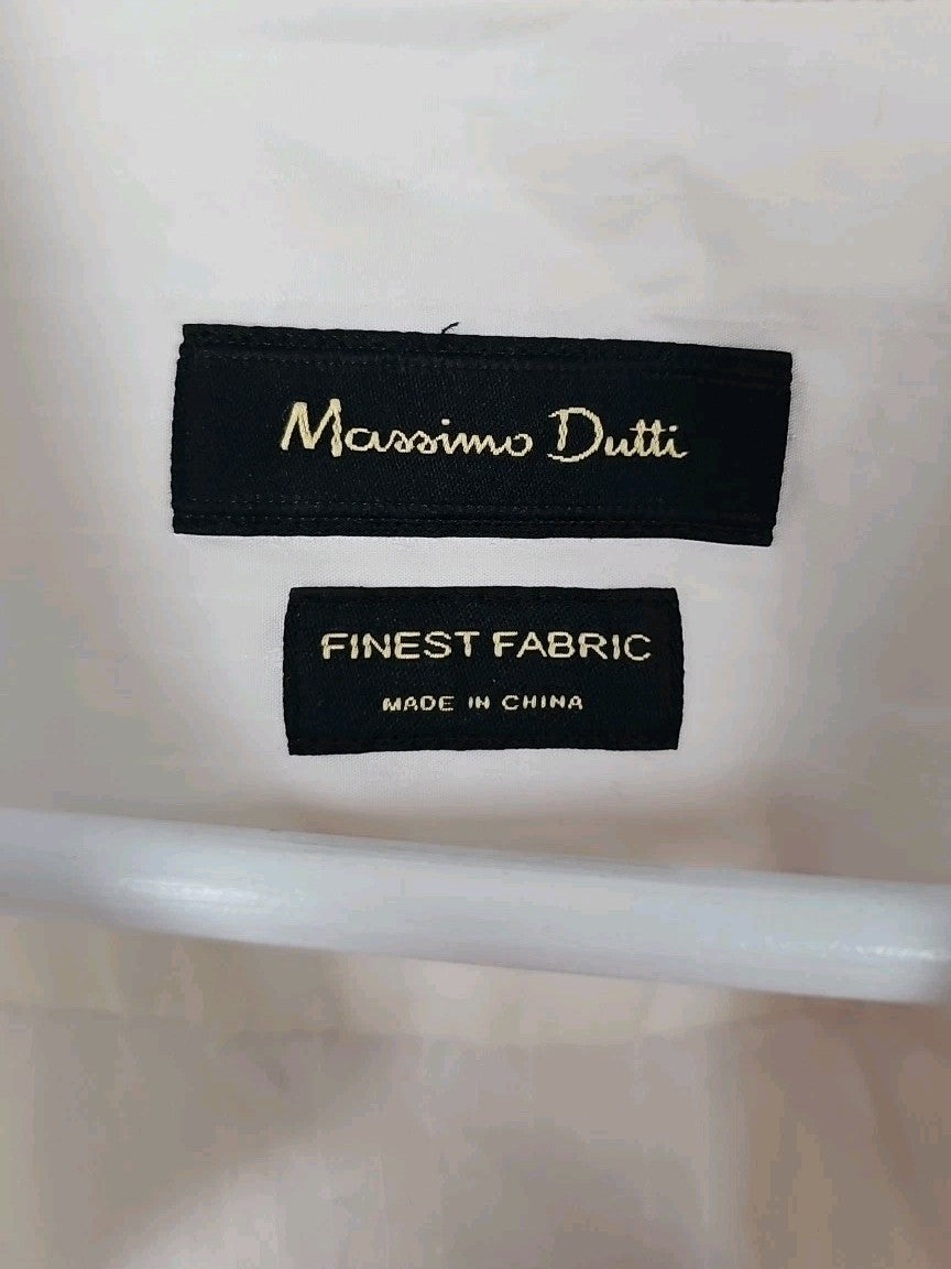 EK8938 Herrenhemd Massimo Dutti Weiß Gr.M1
