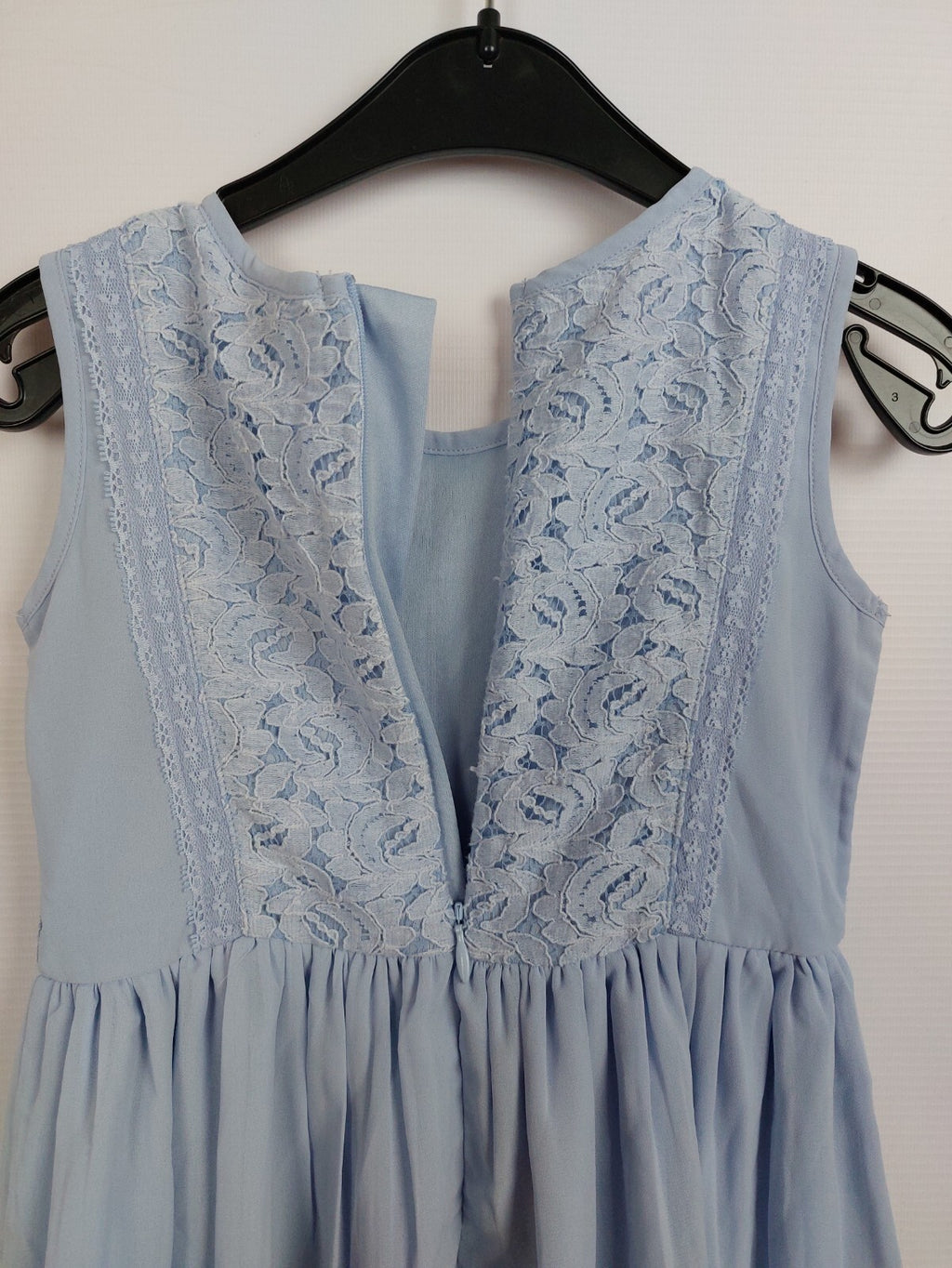 EK1914 Mädchen Kleid von Friboo, hellblau, Gr.110/116 (5/6 Y)4