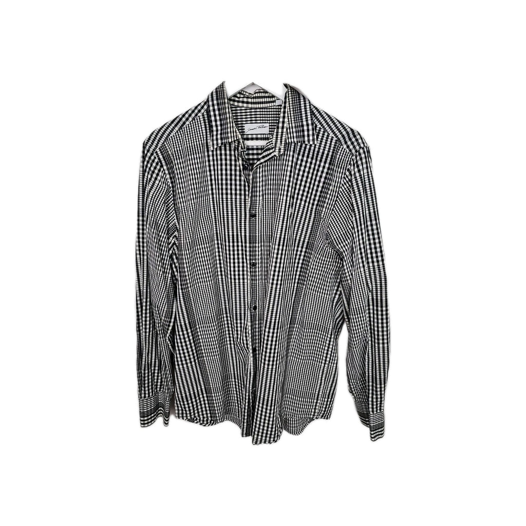 EK9238 Herrenhemd Pozzi Gr.M Grau Karriert0