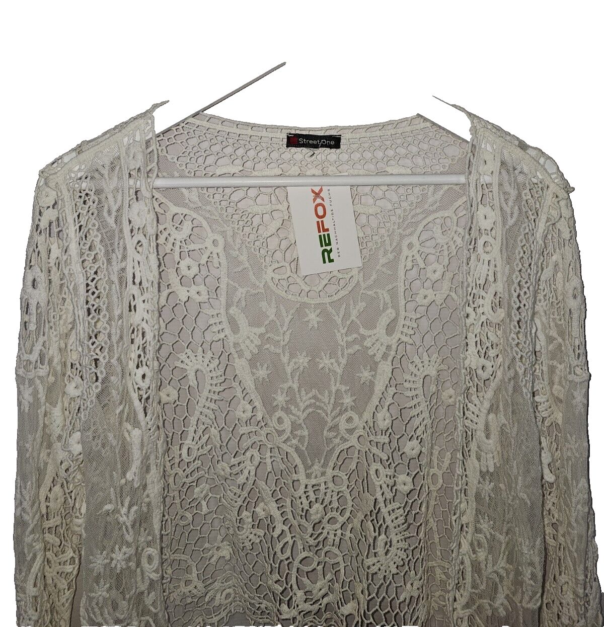 Ek6011 Damen Strickjacke von Street One, Weiß, Gr.M1