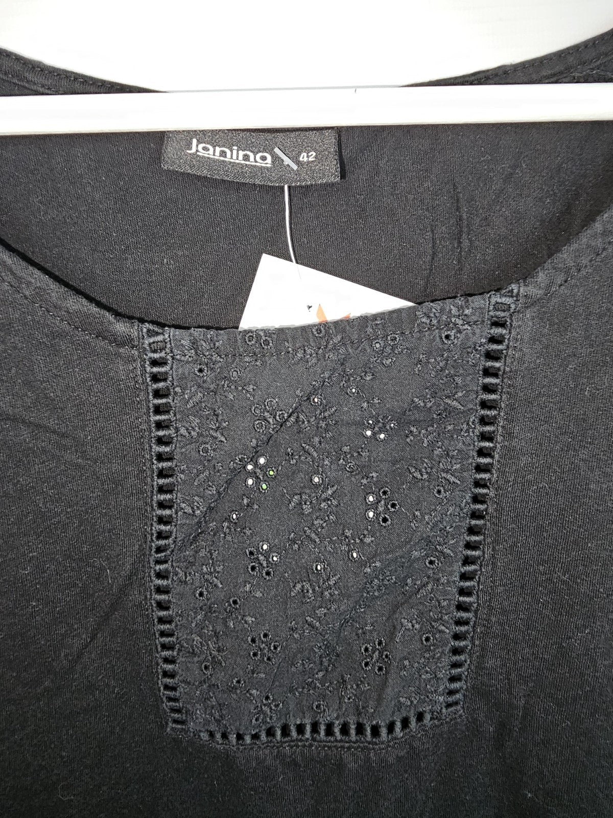 EK8392 Damen Bluse von Janina, Schwarz, Gr.422