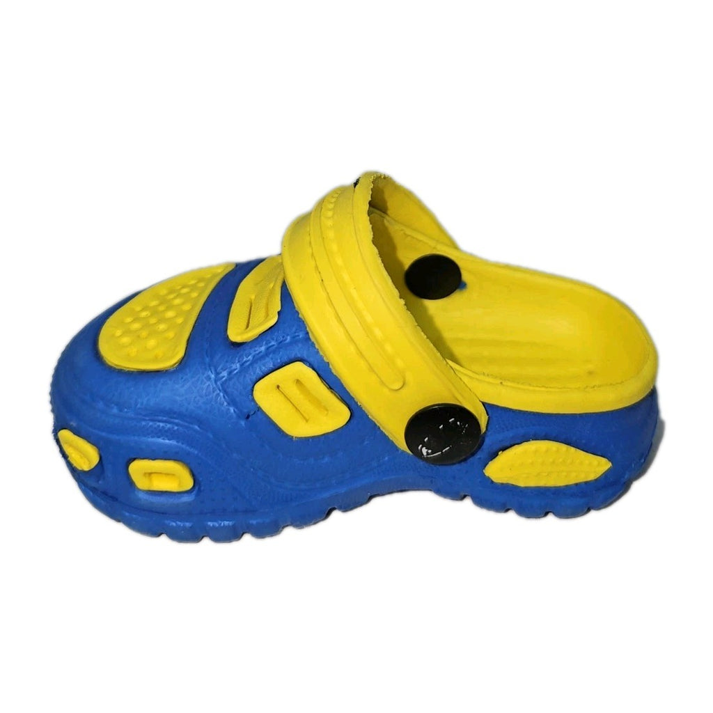 ES913 Unisex Kinder Badelatschen, gelb-blau, Gr.184