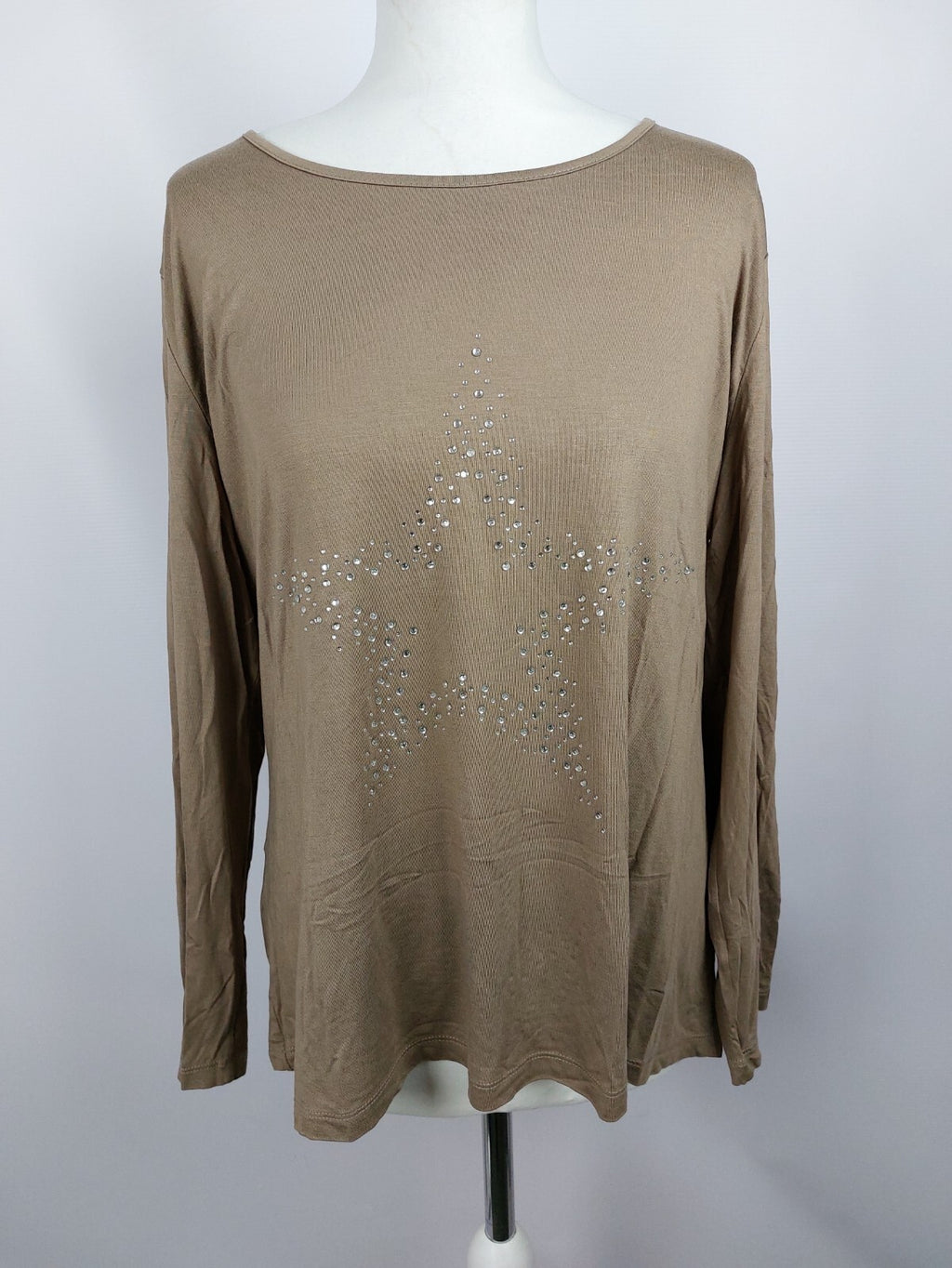 EK4619 Damen Shirt von THOM, beigebraun, Gr. L0