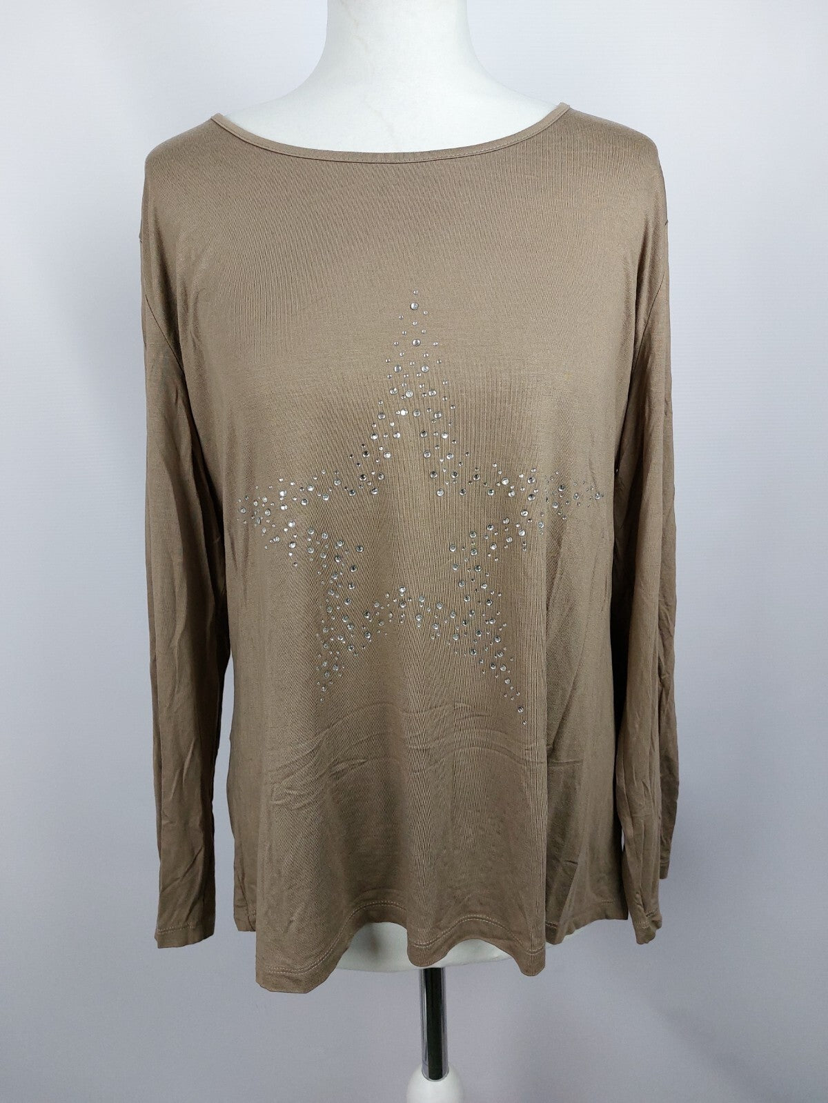 EK4619 Damen Shirt von THOM, beigebraun, Gr. L0