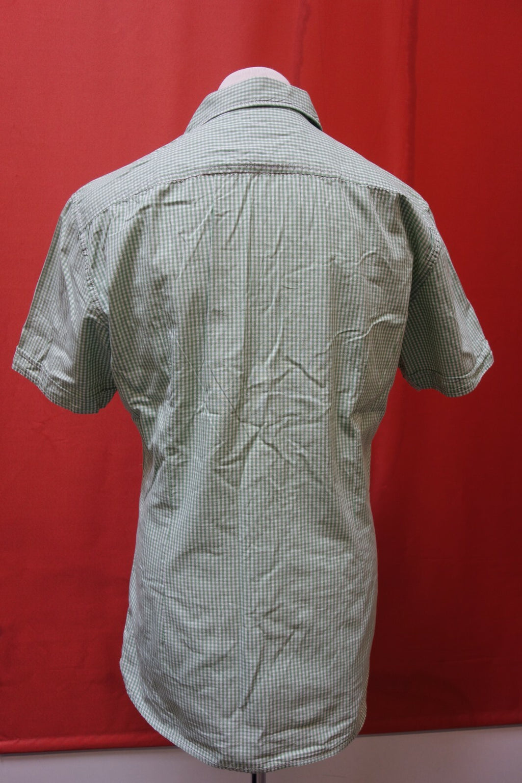 Herren Hemd grün kariert kurz arm GR L Tom Tailor E 03343