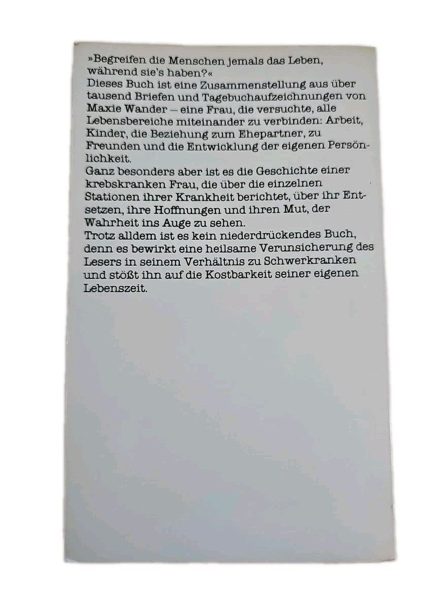 EB3596 Leben wär eine prima Alternative von Maxie Wander (2009, Taschenbuch)1