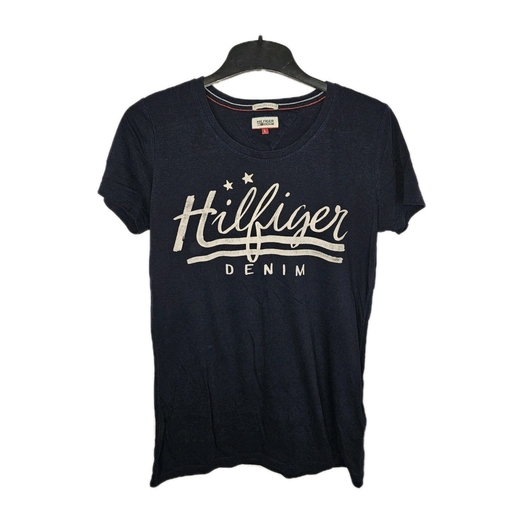 EK5864 Damen T-Shirt von Hilfiger Denim, Blau, Gr. L0