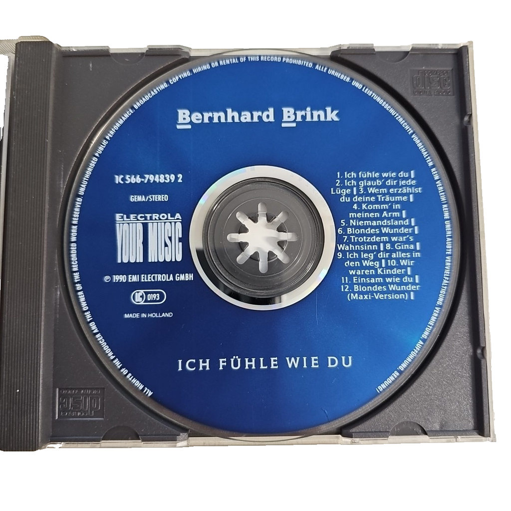 EB2761 CD Bernhard Brink - Ich fühle wie Du - Blondes Wunder + Ich glaub Dir2