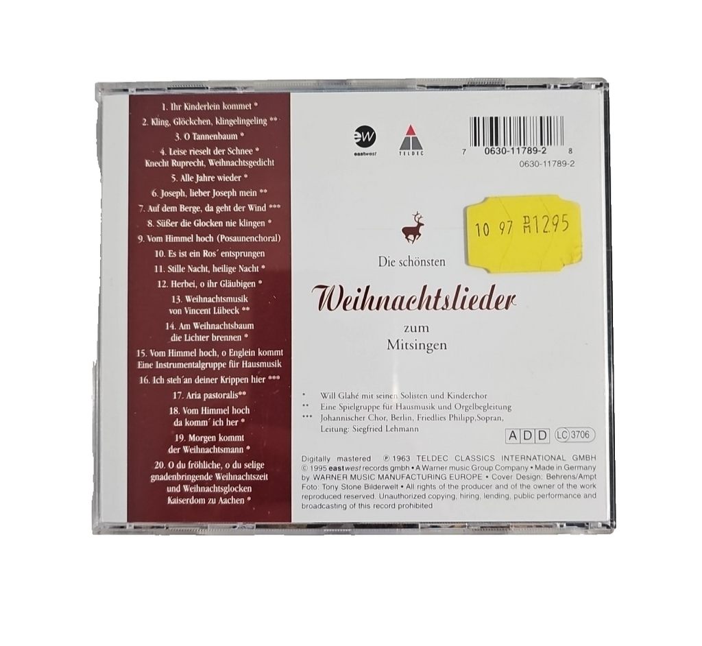 EB4026 Die Schönsten Weihnachtslieder von Will Glahe (CD)1