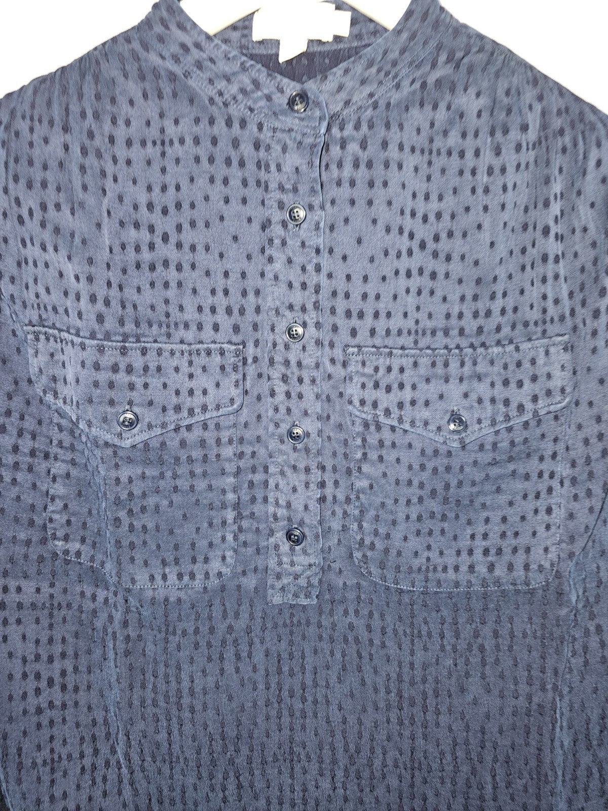 EK9105 Damen Bluse von Ted Baker, Dunkelblau, Gr. 2 Ca L-XL1