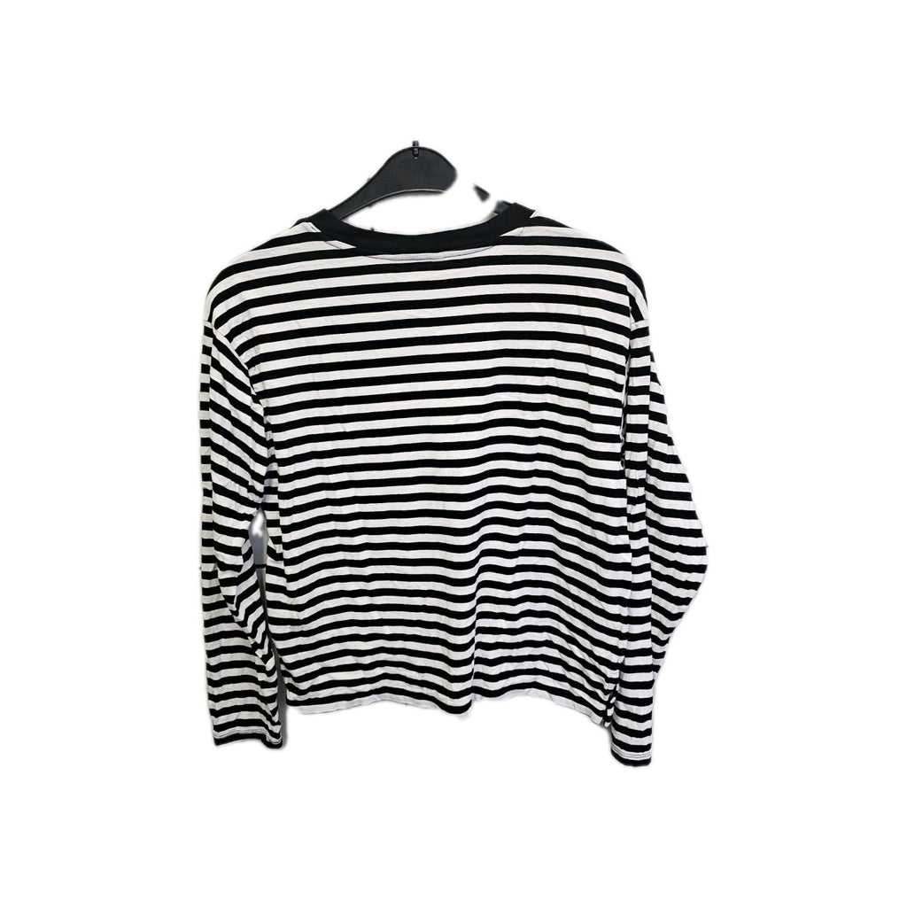 EK6365 Damen Tshirt Bon MONKL , Schwarz Weiß Gestreift, Gr. S2