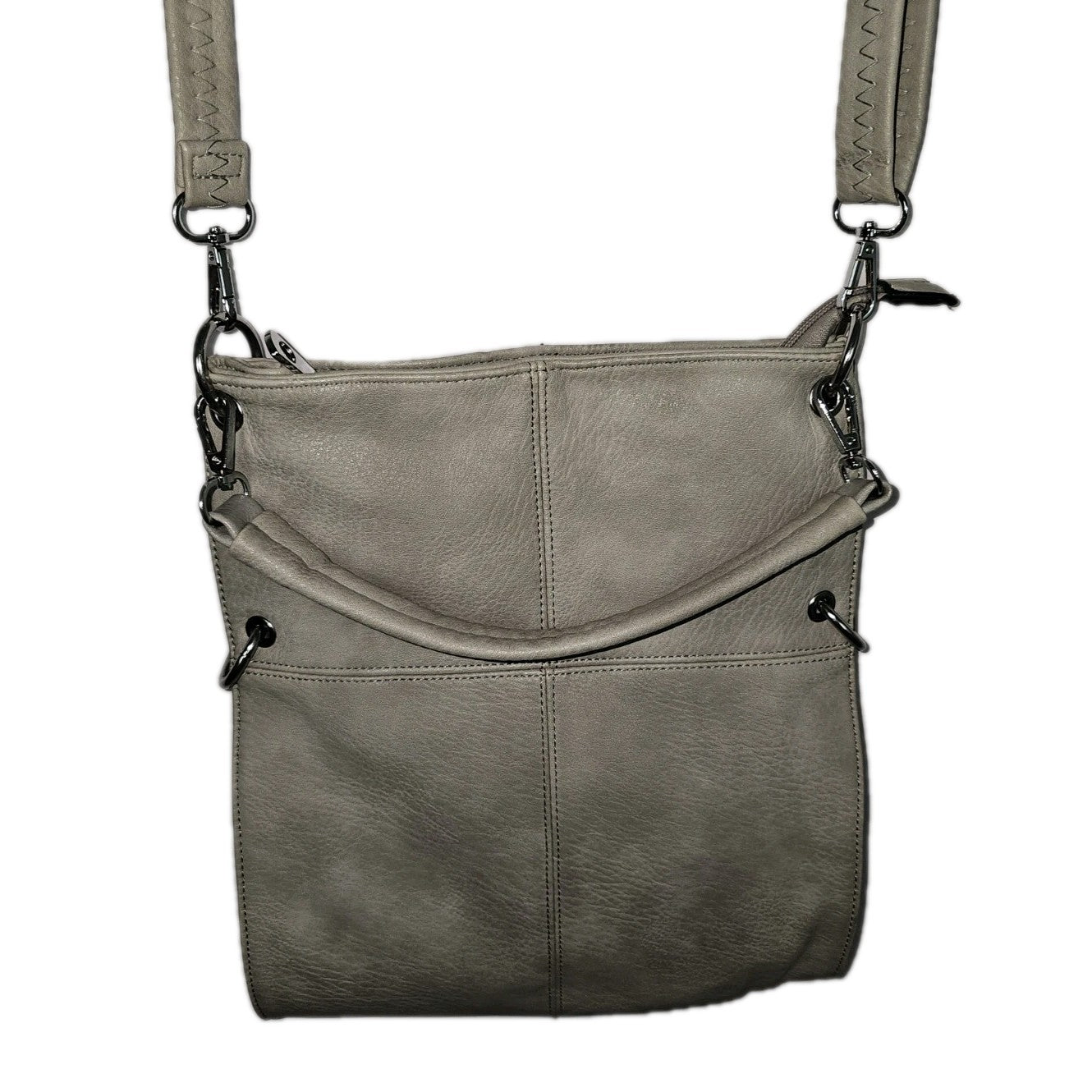 EK9942 Damen Tasche, beige, Mittelgroße Umhängetasche5