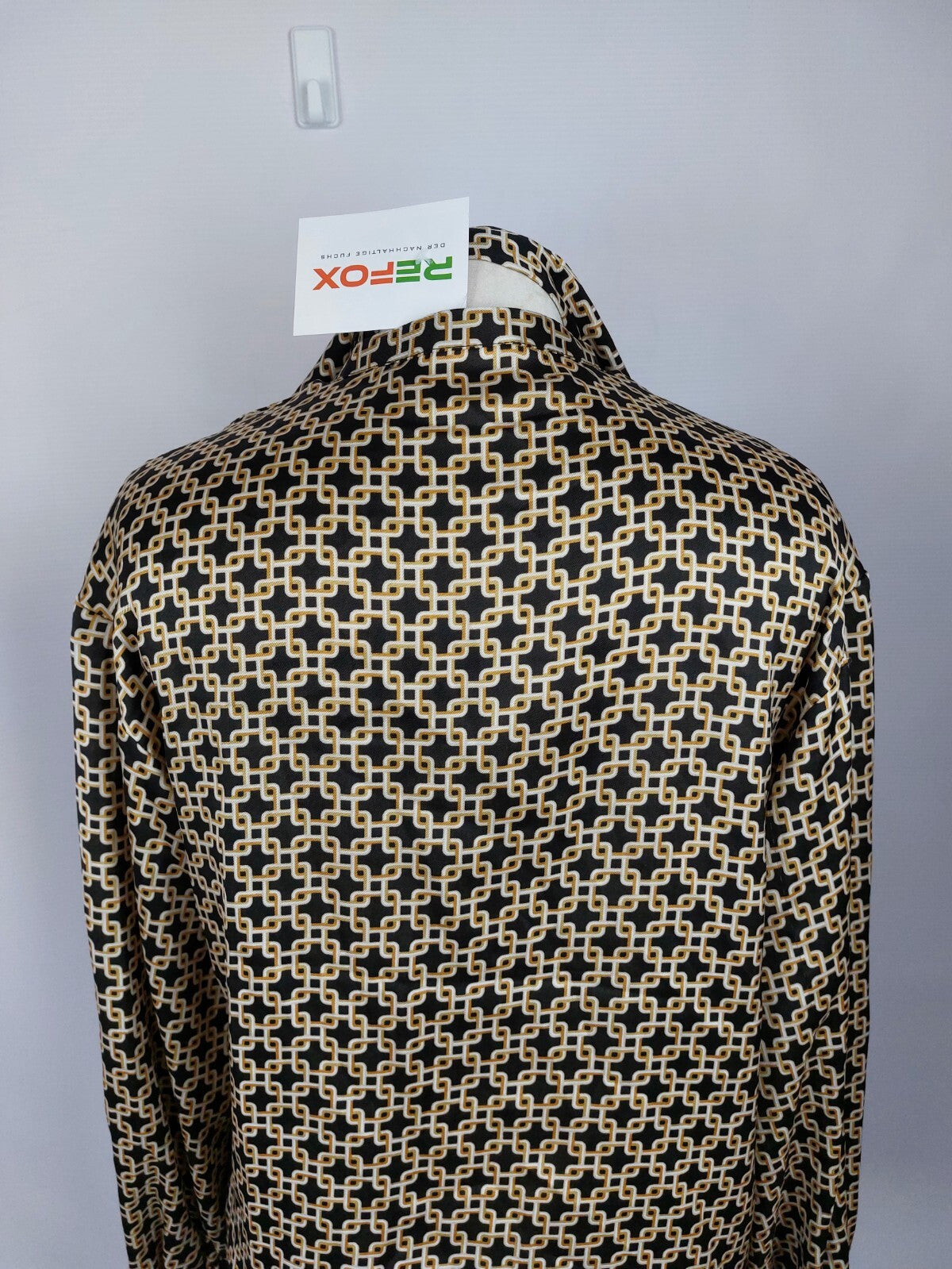 EK5106 Damen Bluse von H&M, schwarz/beige, Gr. 346