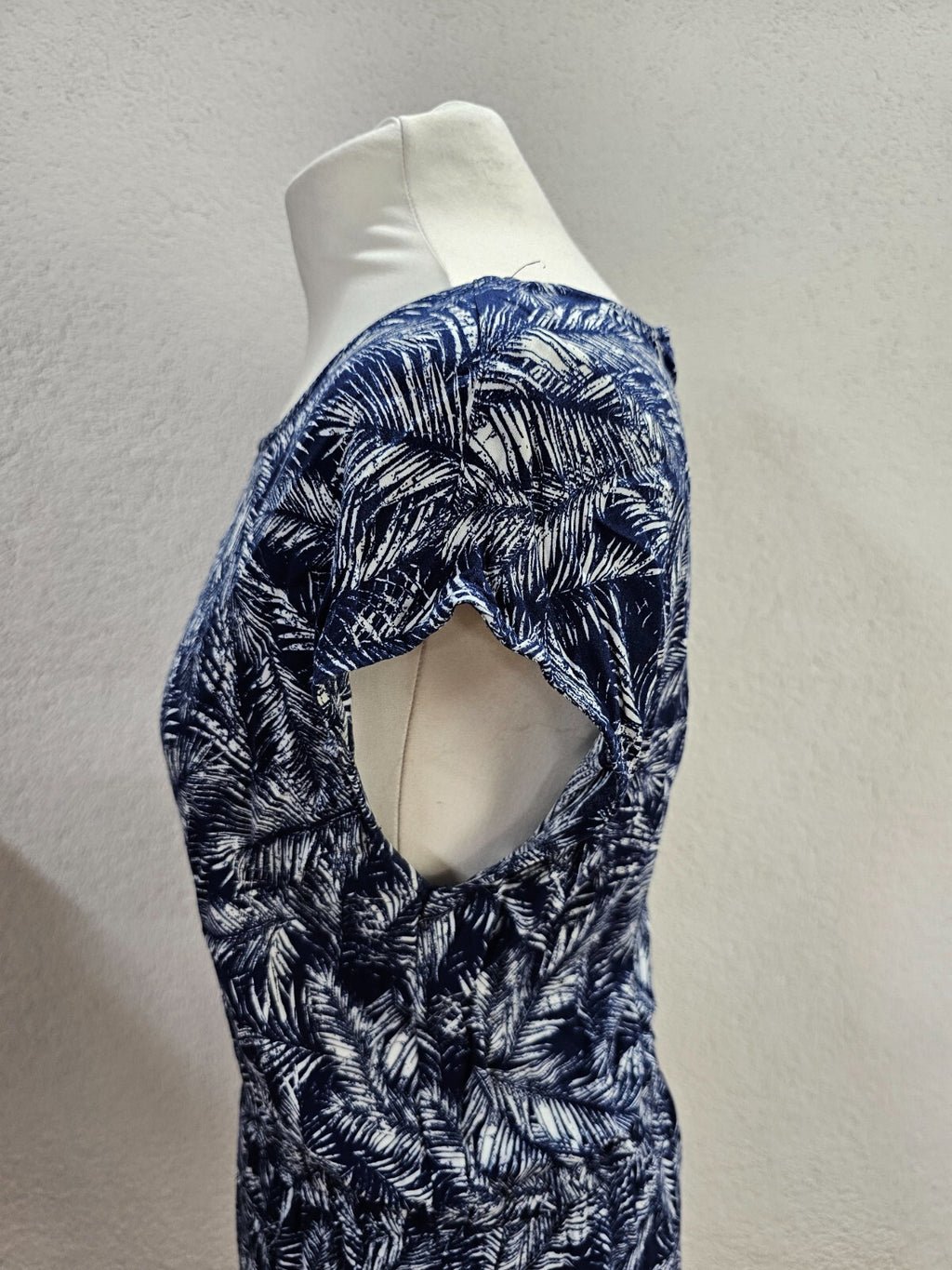 EK5979 Damen Kleid von Tom Tailor, blau/weiß, Gr. 386