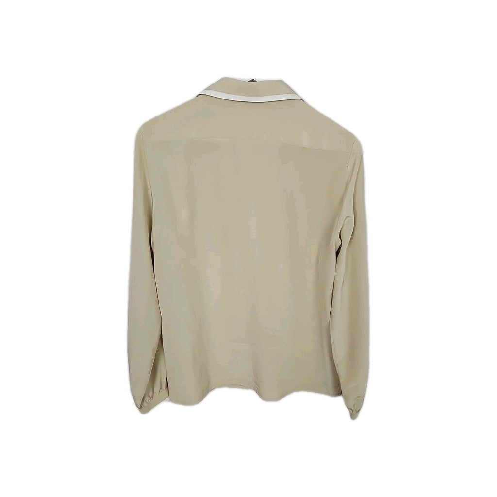 EK6520 Damen Bluse Alexander Gr.44 Beige Brustumfang 53cm Länge 67cm2