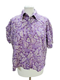 EK6149 Damen Bluse von Sisley, lila/beige, Gr. L/XL0