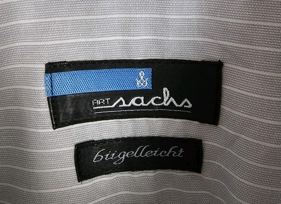 EK11133 Herren Hemd Art Sachs Gr.44 Grau1
