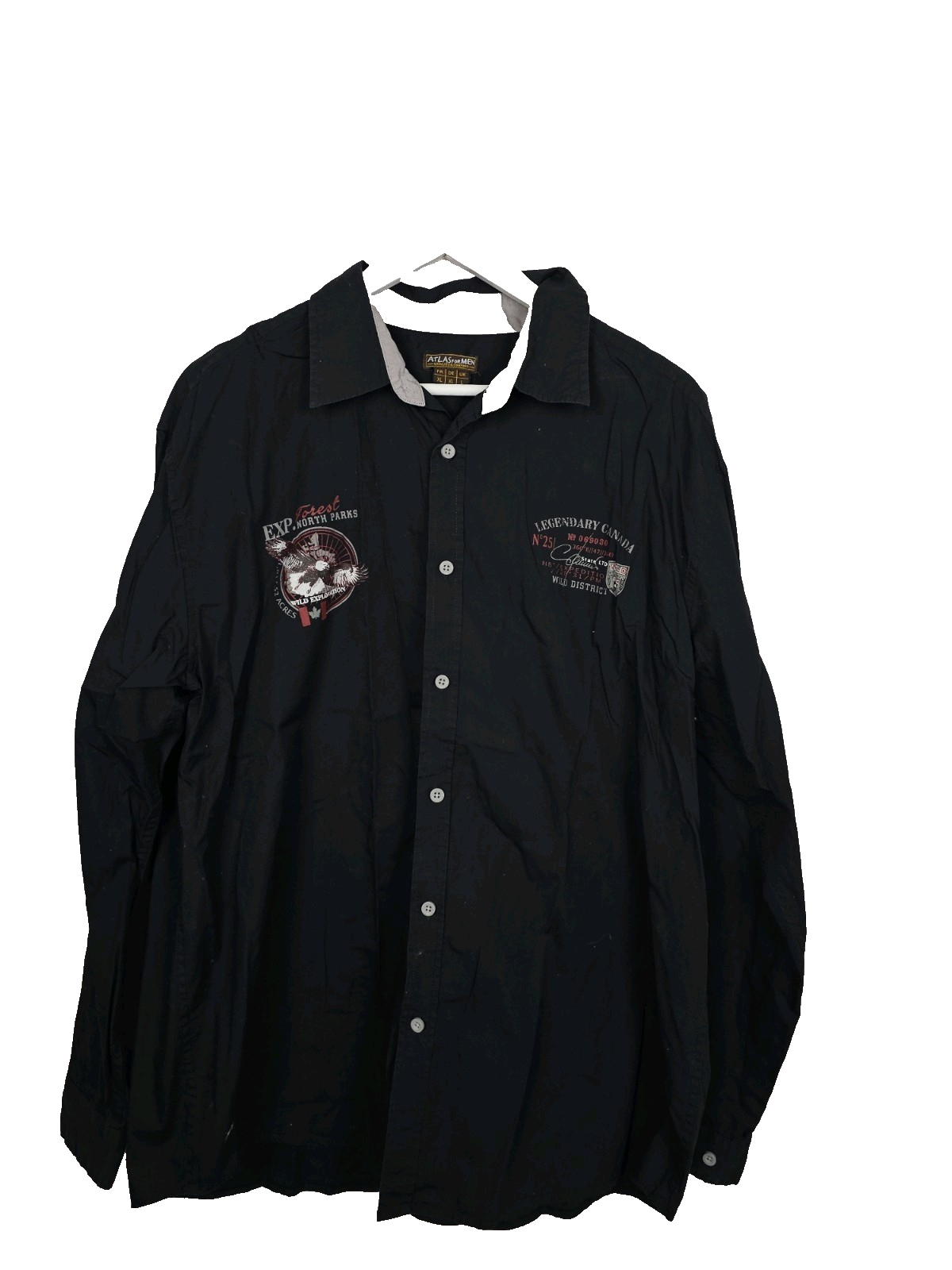 EK7674 Herren Hemd von Atlas for Men, Schwarz, Gr. XL0