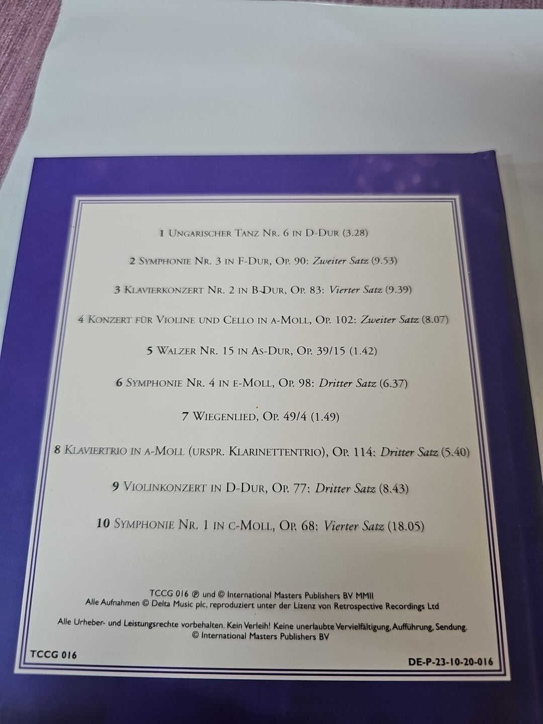 EC 42 Die grossen Komponisten: BRAHMS - Romantische Passionen (Buch + CD)1
