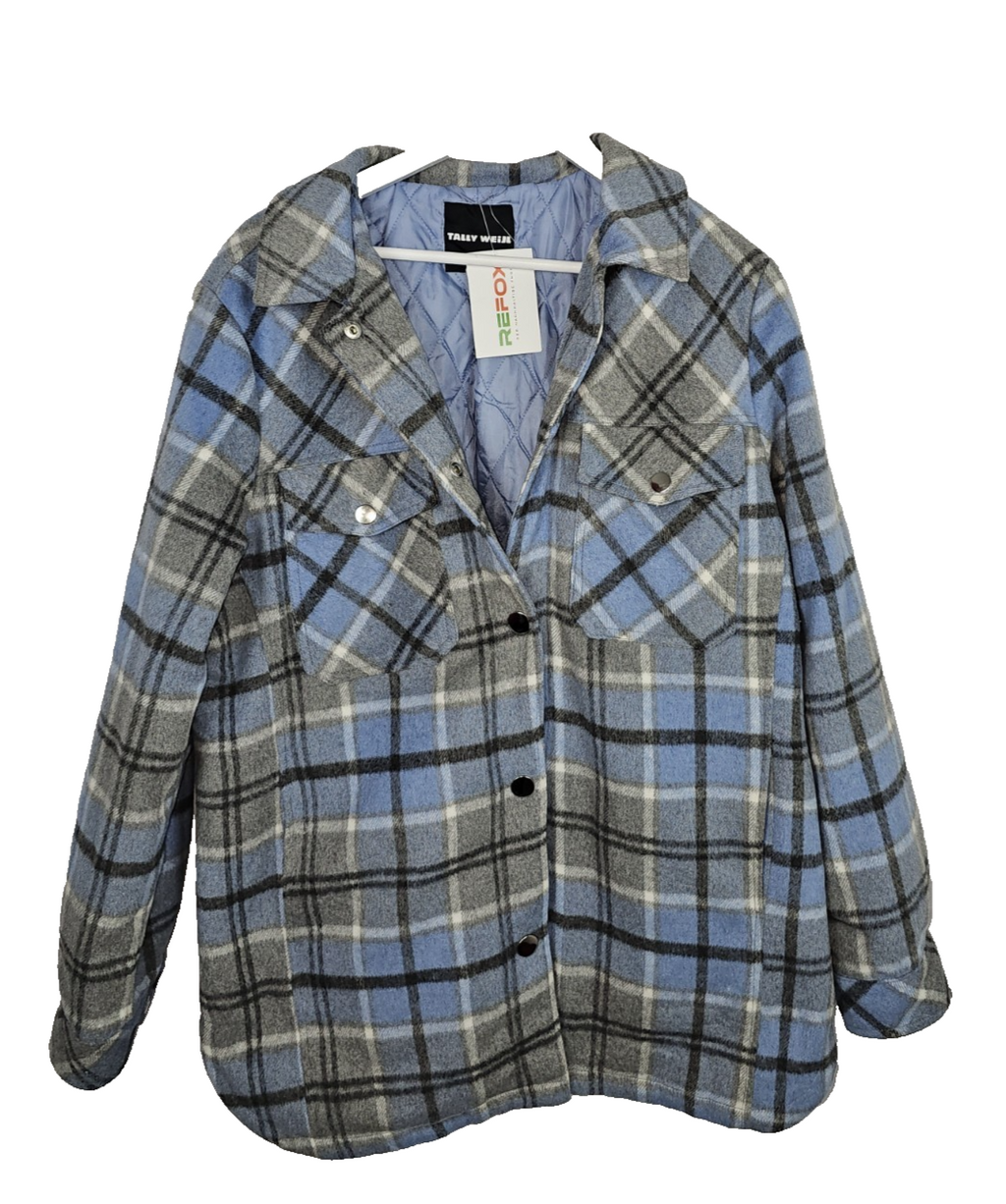 EK7915 Damen Jacke von Tally Weijl, Blau/Grau, Gr. XL0