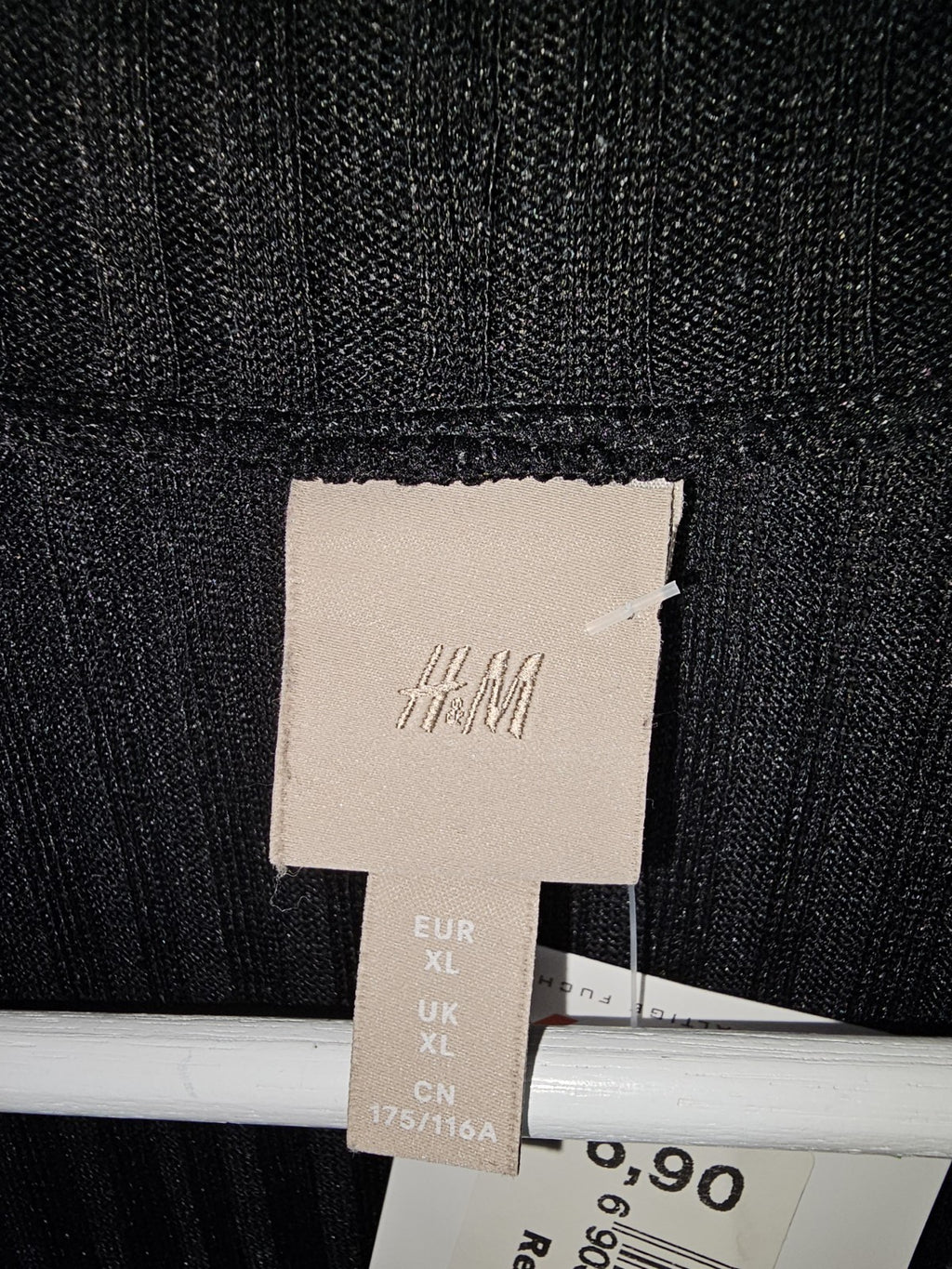 EK8232 Damen Tshirt von H&M  Schwarz, Gr. XL2