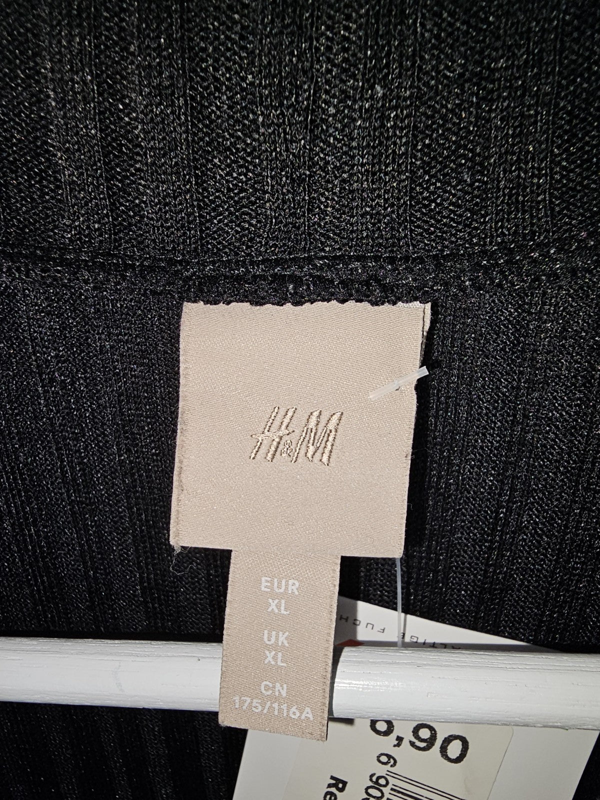 EK8232 Damen Tshirt von H&M  Schwarz, Gr. XL2