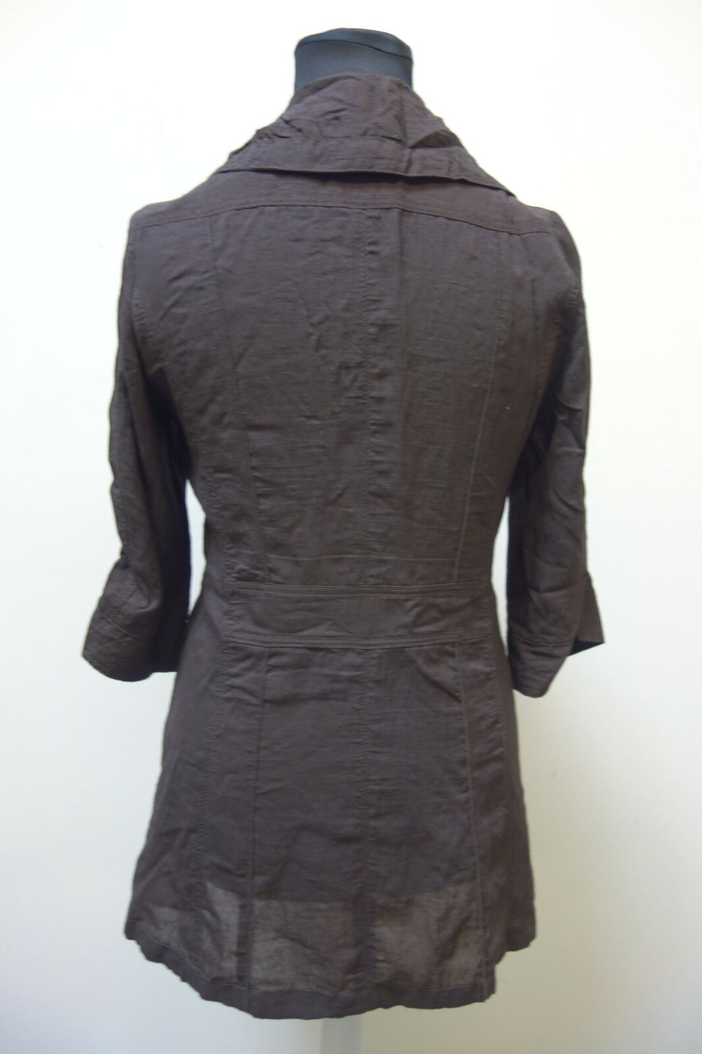 EK1018 Damen Blusenkleid mit Reißverschluss, braun, von Gelco, Gr. 404