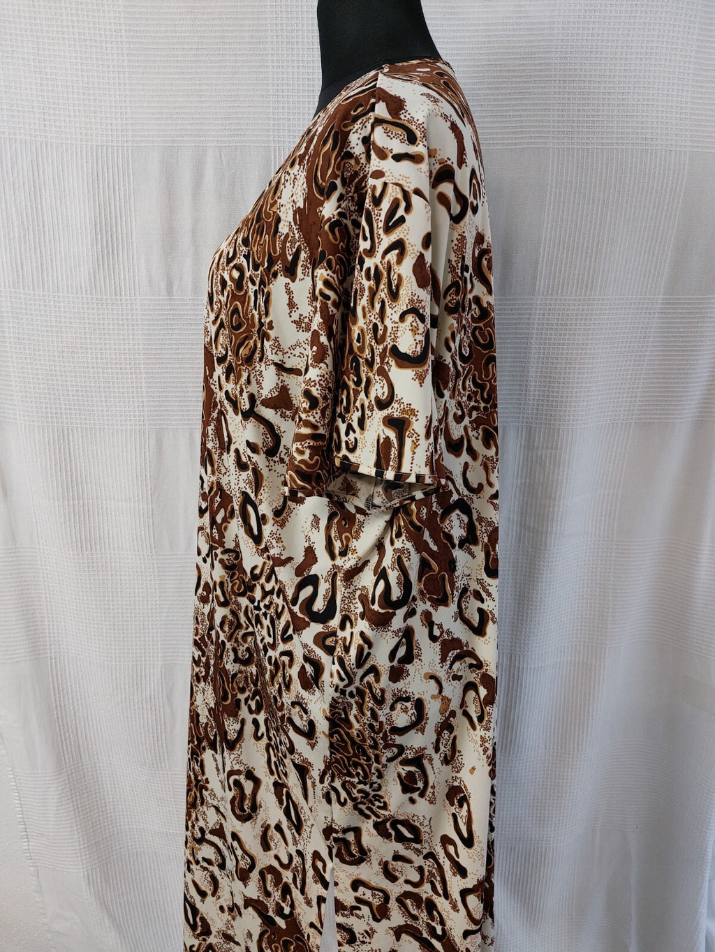 EK4262 Damen Kleid, beige-braun, Gr. L2