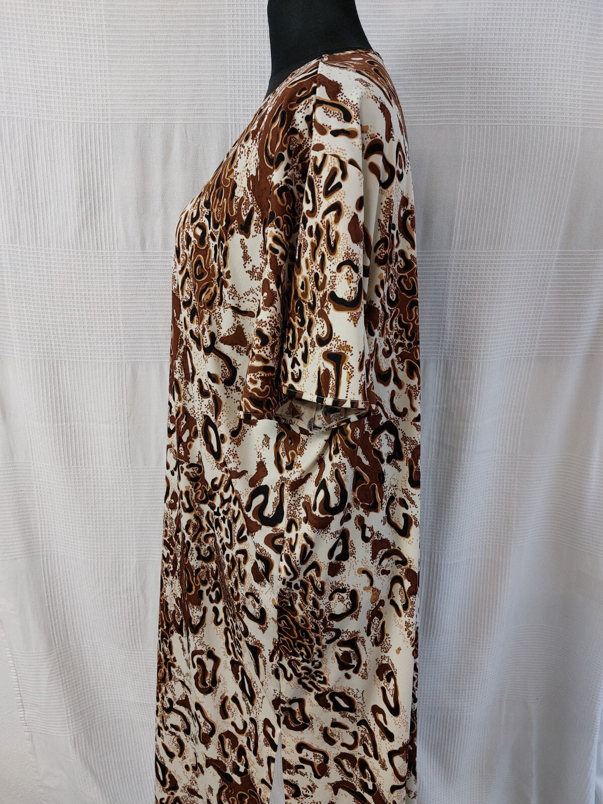 EK4262 Damen Kleid, beige-braun, Gr. L2