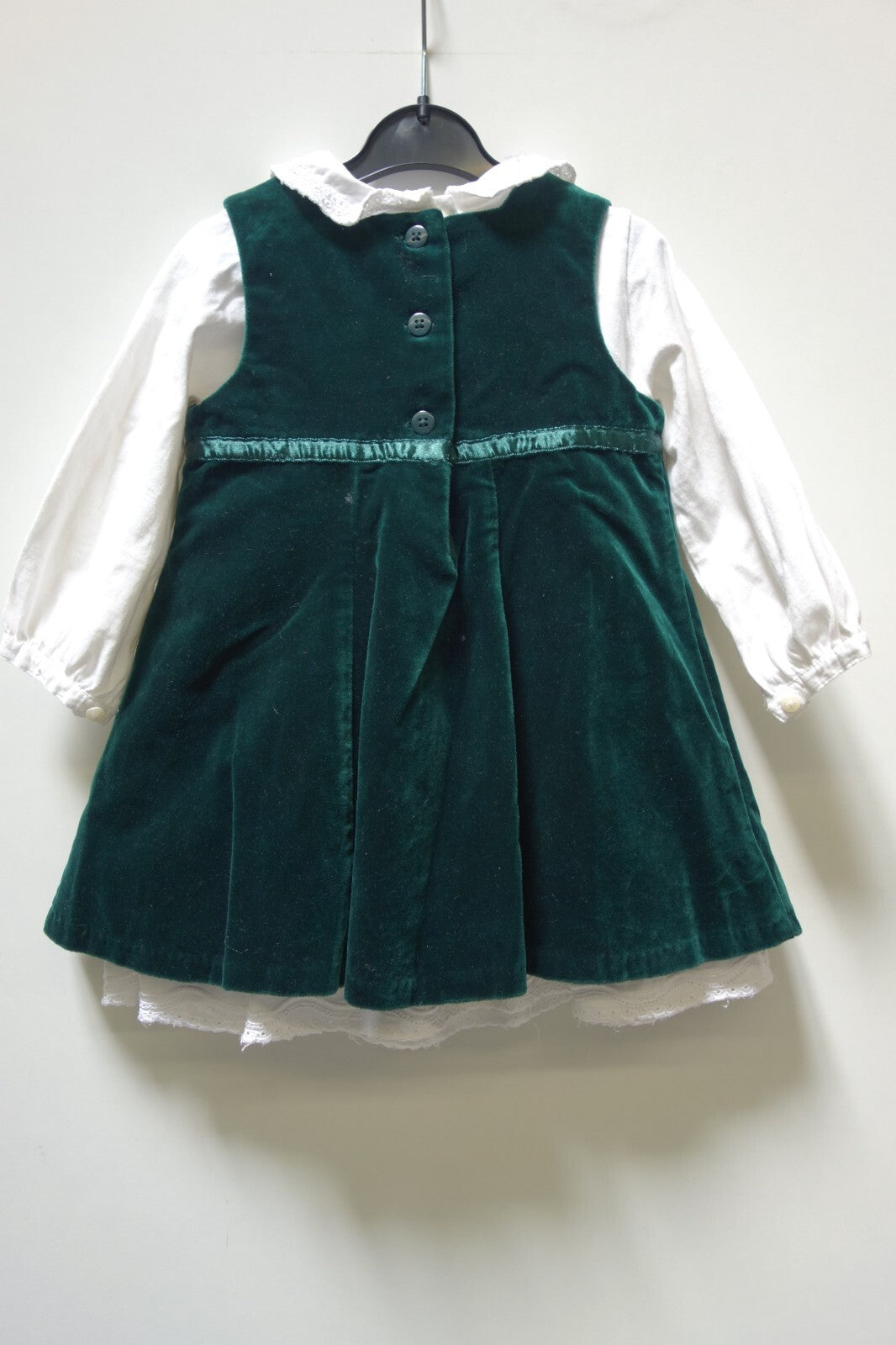 EK0578 Mädchen Kleid von GAP, grün, Gr. 12 - 18 M4