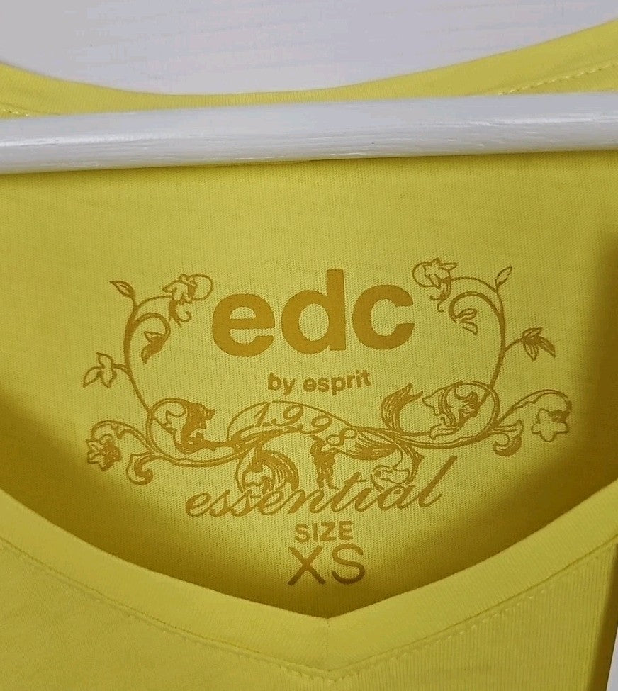 EK9814 Damen T-Shirt Edc Esprit Gr.XS Gelb1