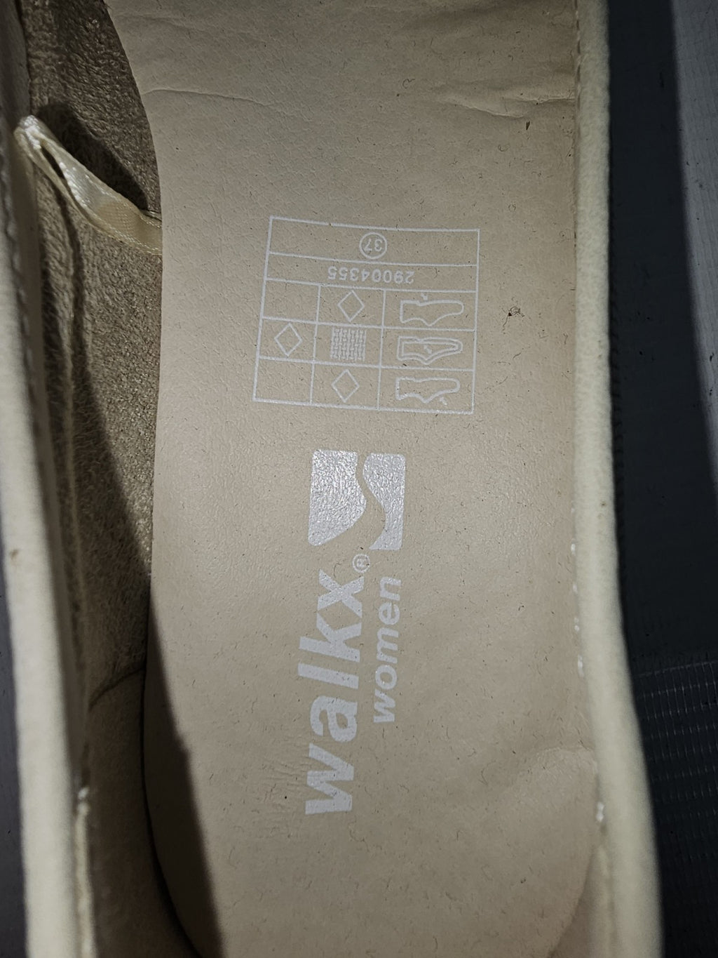 ES817 Damen Slipper von Walkx, beige, Gr.375