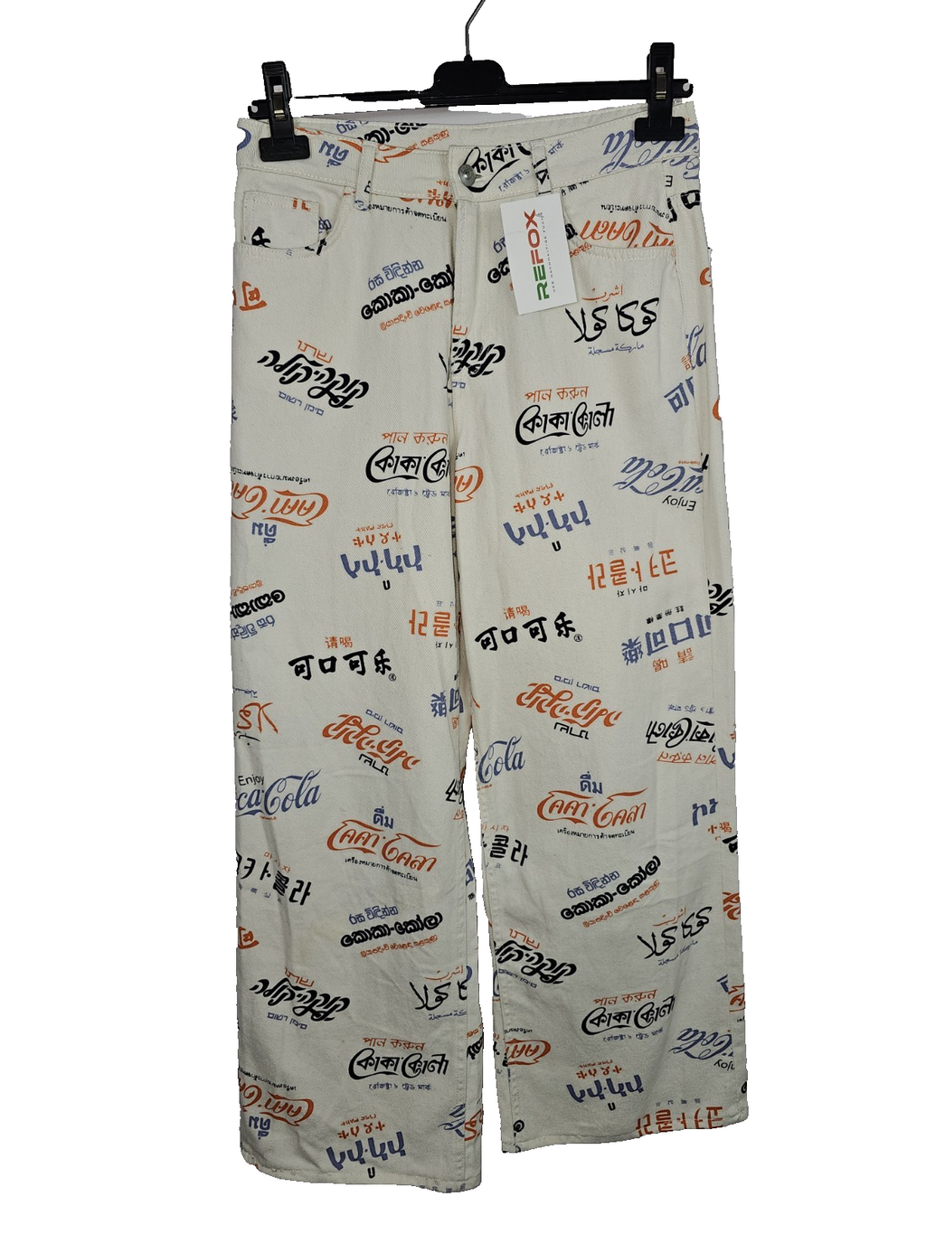 EK2769 Damen Hose von H&M, Weiß, Gr. 360