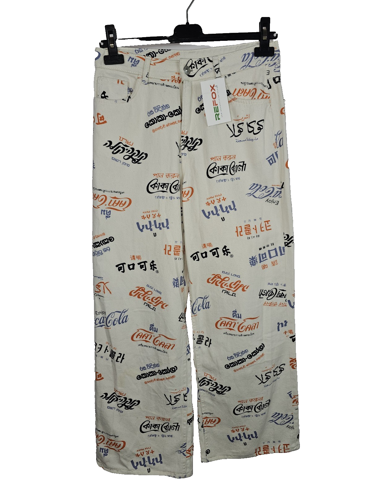 EK2769 Damen Hose von H&M, Weiß, Gr. 360