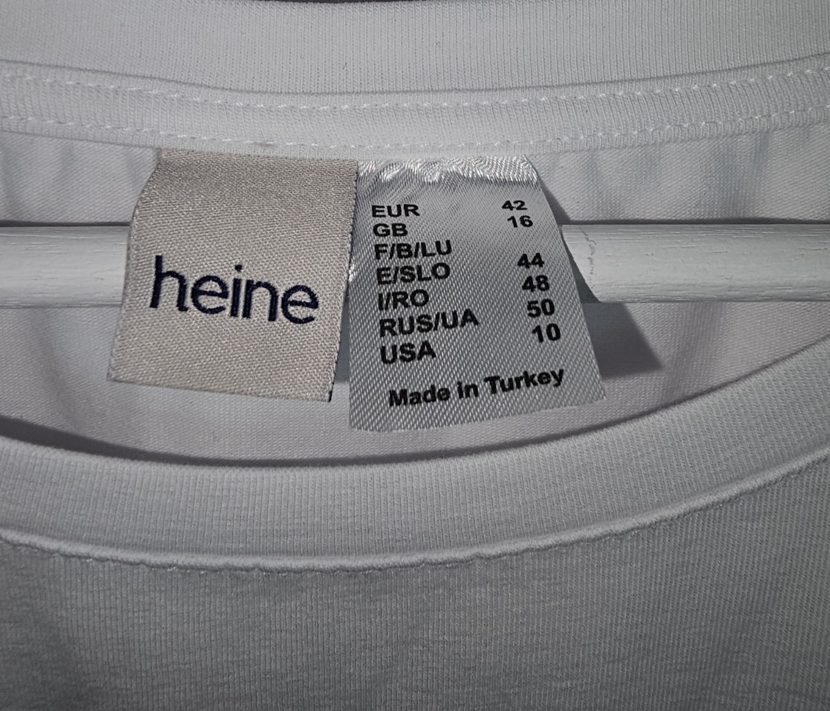 EK7776 Damen Tshirt von Heine, weiß, Gr.422