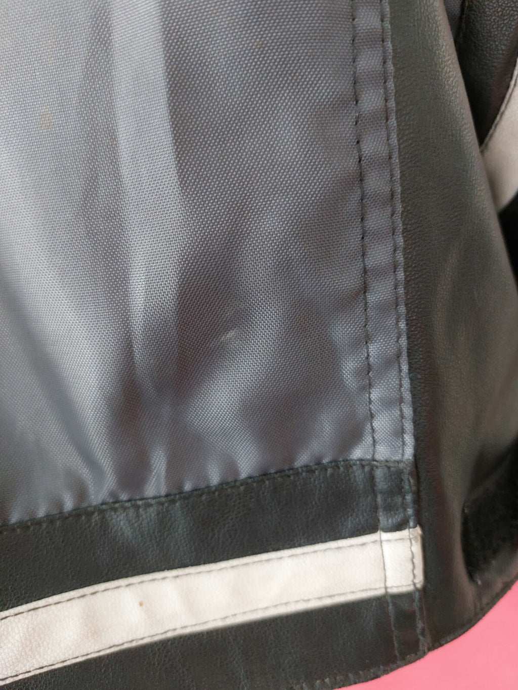 EK0993 Kinder Lederjacke Tantum O.N.,Grau,Schwarz ,Gr.1467