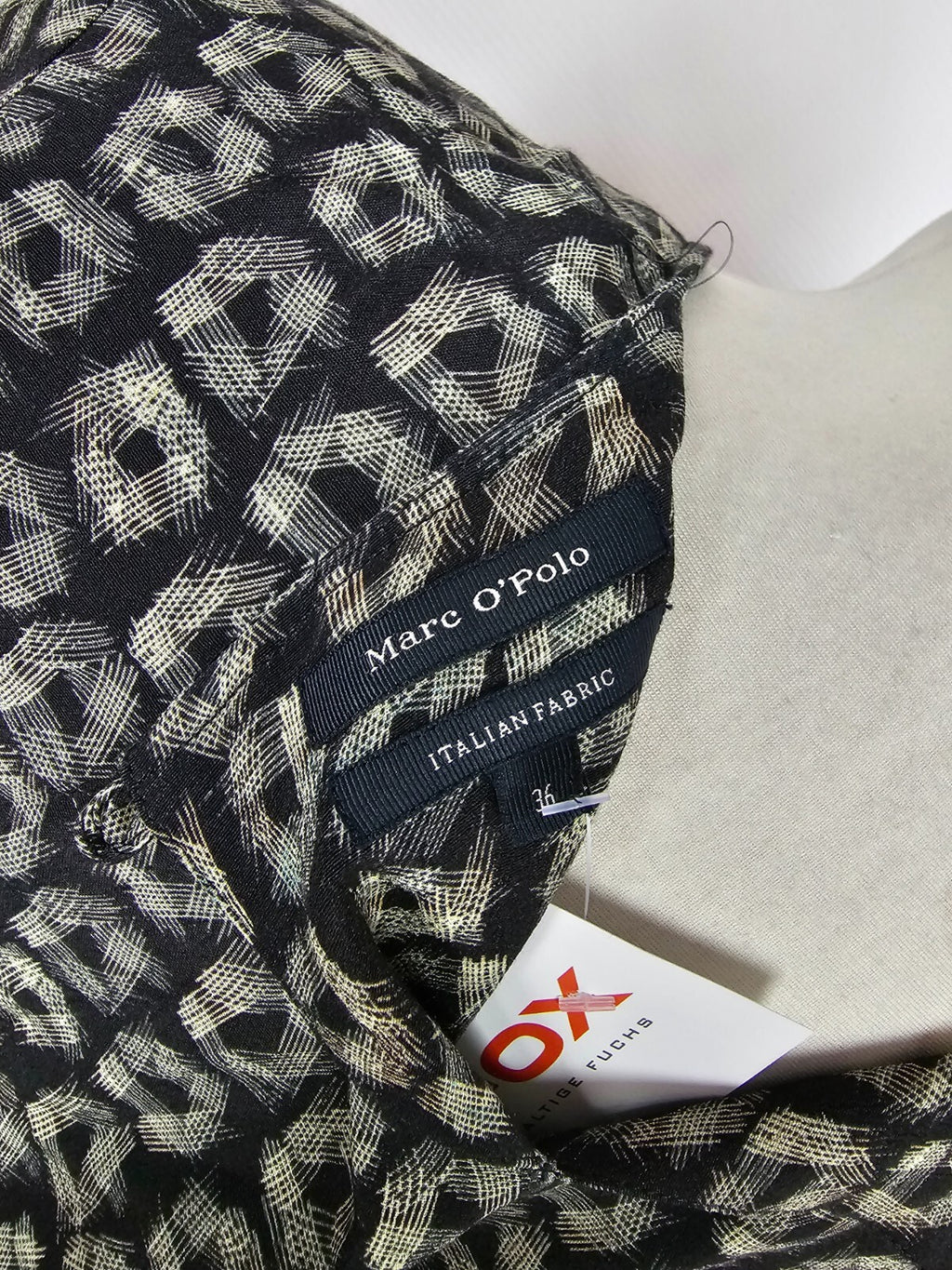 EK5342 Damen Kleid von Marc O`Polo, schwarz/beige, Gr. 366