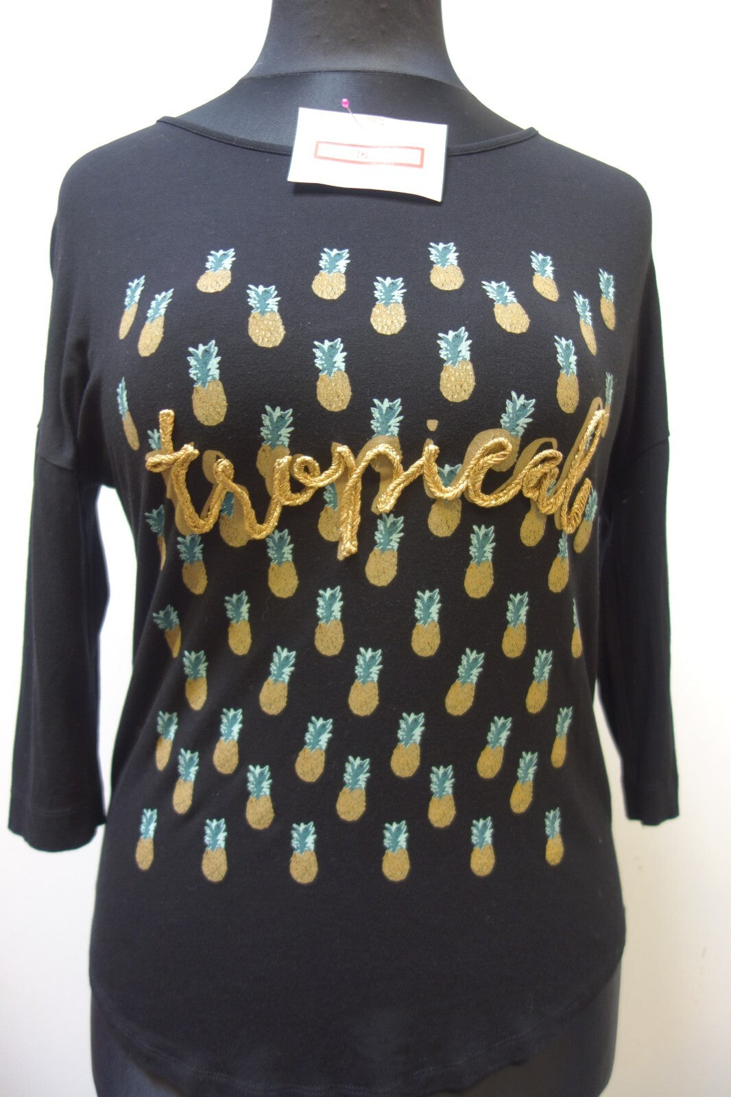 EK2163 Damen T-Shirt von Street One, schwarz, gr. 340