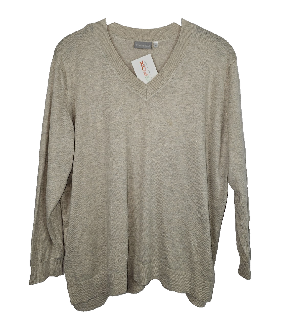 EK3943 Damen Pullover von Canda, Beige, Gr.XL0