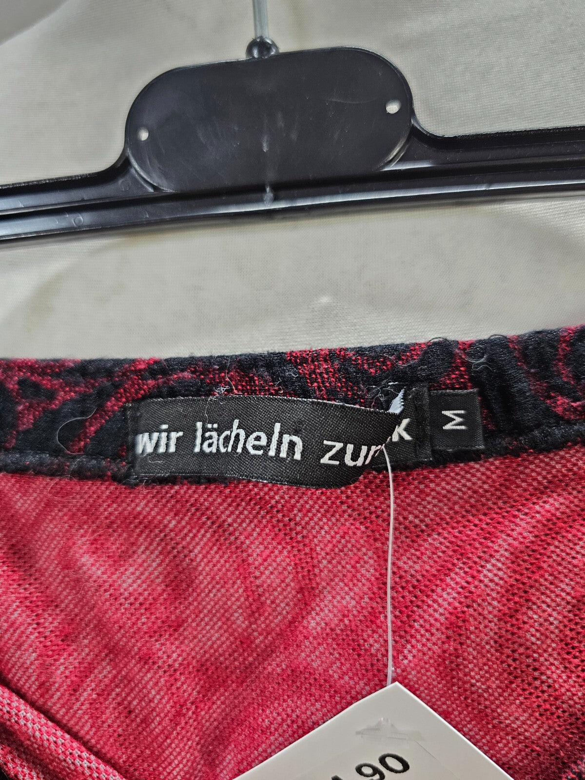 EK6307 Damen Rock, schwarz/rot, Gr. M1