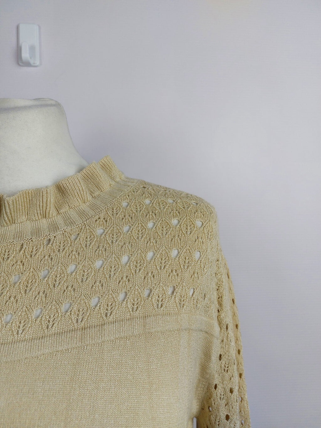 EK2527 Damen Pullover von Himmelblau, beige, Gr.381