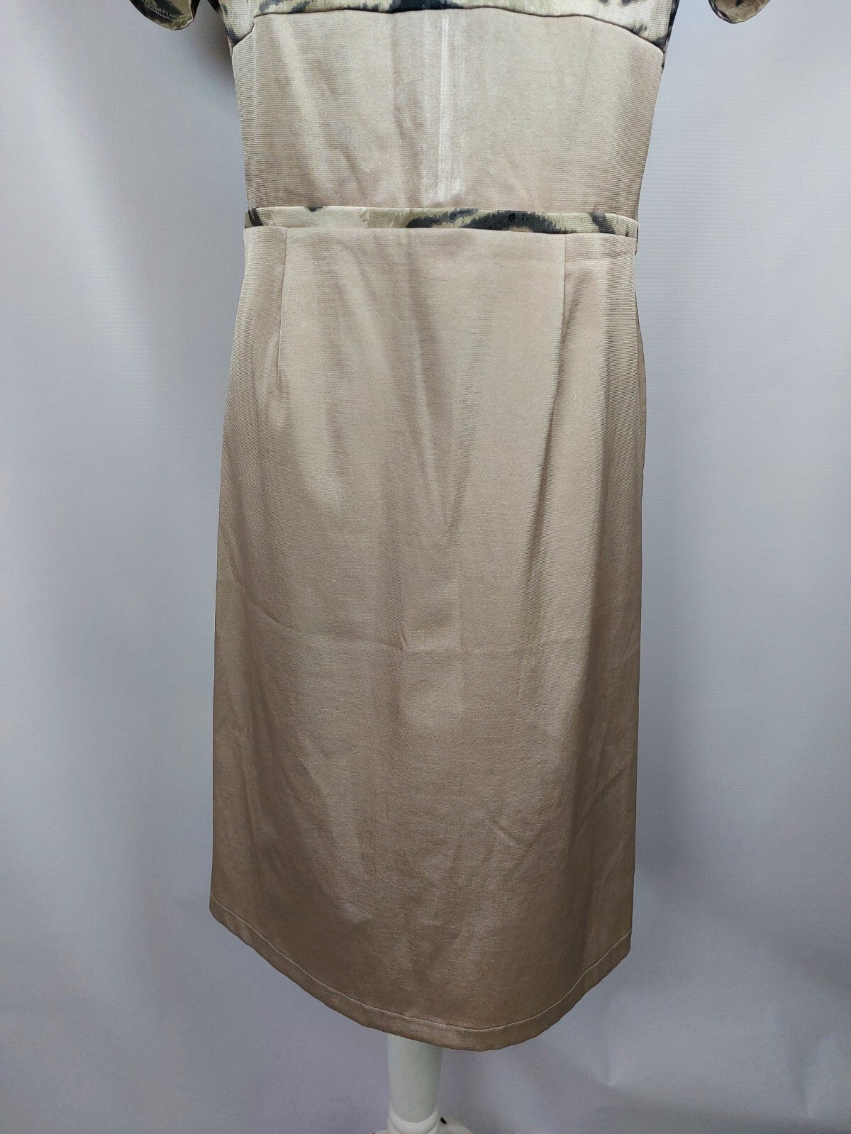 EK5045 Damen Kleid von Yawa, beige/grau, Gr. 422