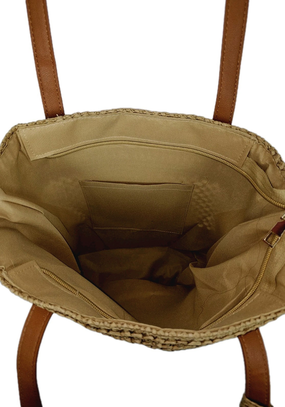 EK9426 Damen Tasche, beige, Mittelgroß4